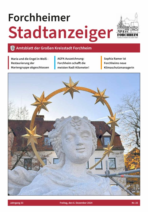 Forchheimer Stadtanzeiger Titelblatt 25/2024