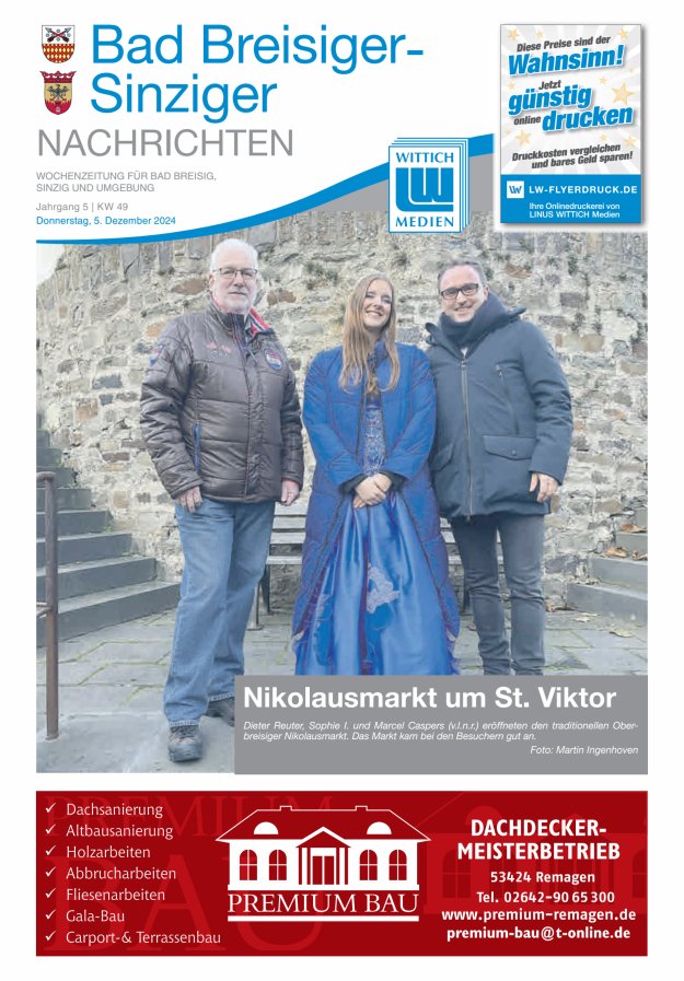 Bad Breisiger-Sinziger Nachrichten Titelblatt 49/2024