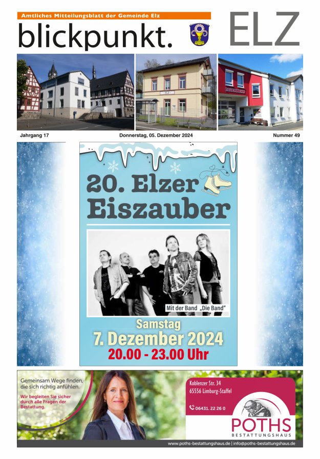 Blickpunkt Elz Titelblatt 49/2024