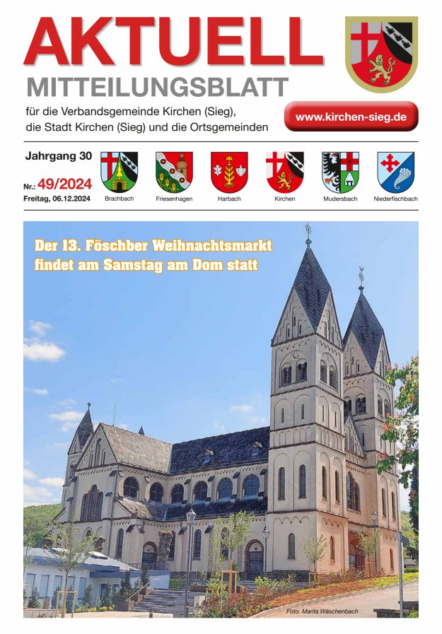 Aktuell - Mitteilungsblatt für die VG Kirchen (Sieg) Titelblatt 49/2024