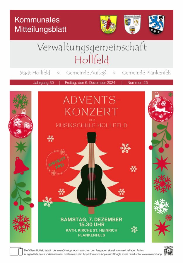 MB der Verwaltungsgemeinschaft Hollfeld  Titelblatt 25/2024