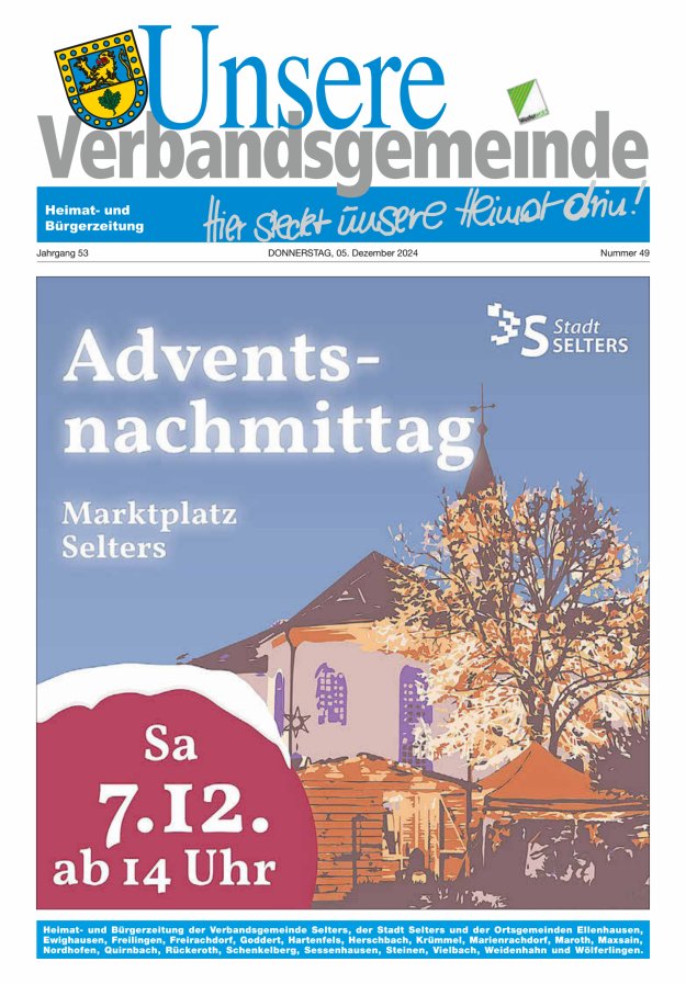 Unsere Verbandsgemeinde Selters Ww Titelblatt 49/2024