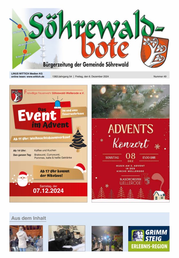 Söhrewaldbote Titelblatt 49/2024