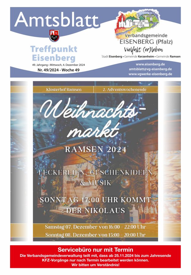 Treffpunkt Eisenberg Titelblatt 49/2024