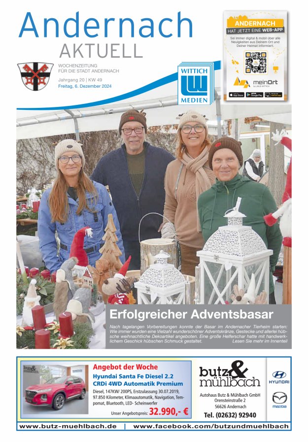Andernach aktuell Titelblatt 49/2024