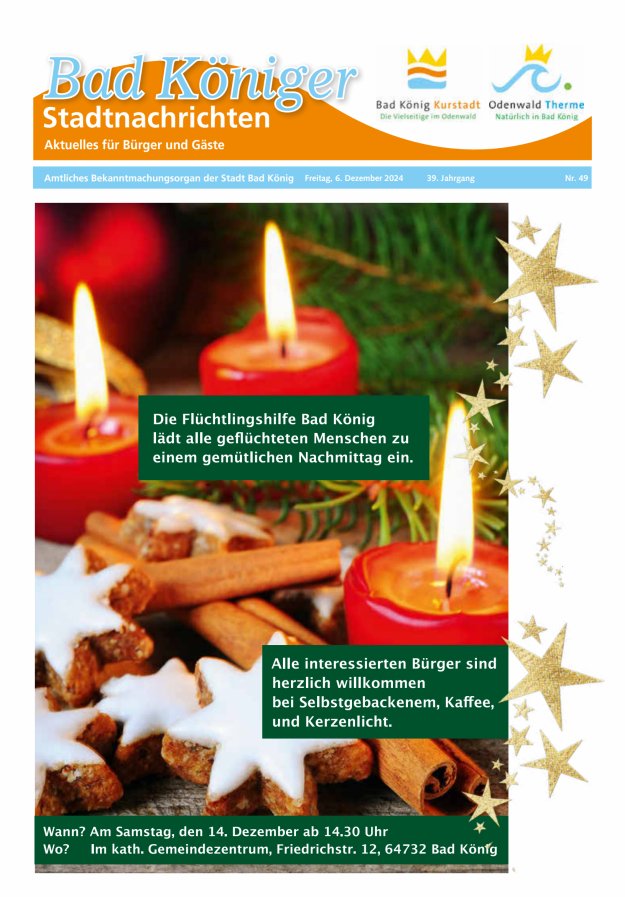 Bad Königer Stadtnachrichten und Badeblatt Titelblatt 49/2024