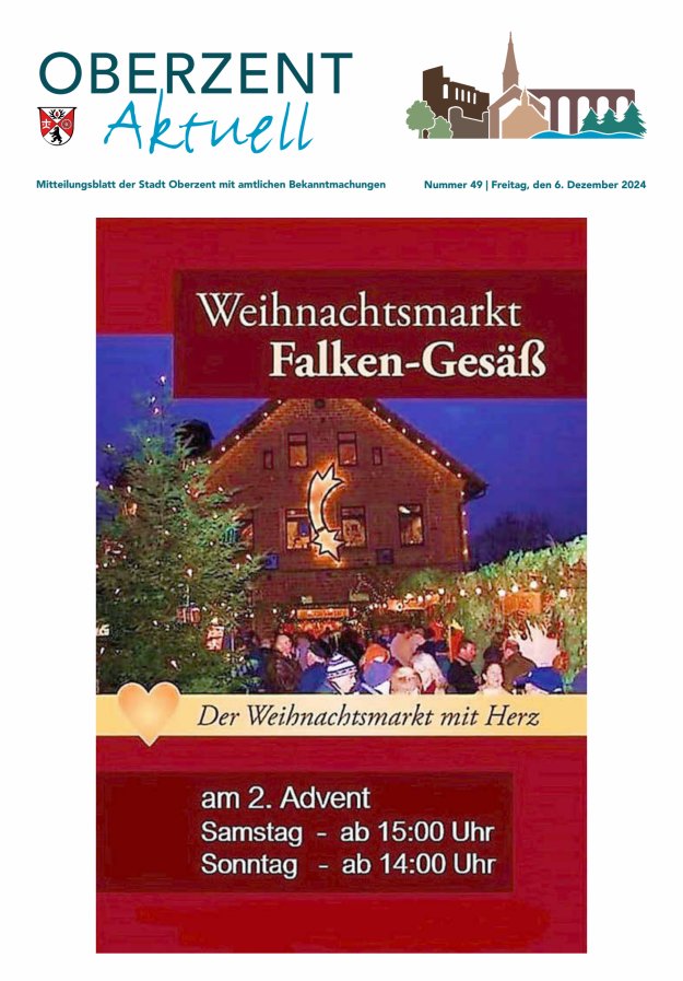 Oberzent aktuell Titelblatt 49/2024