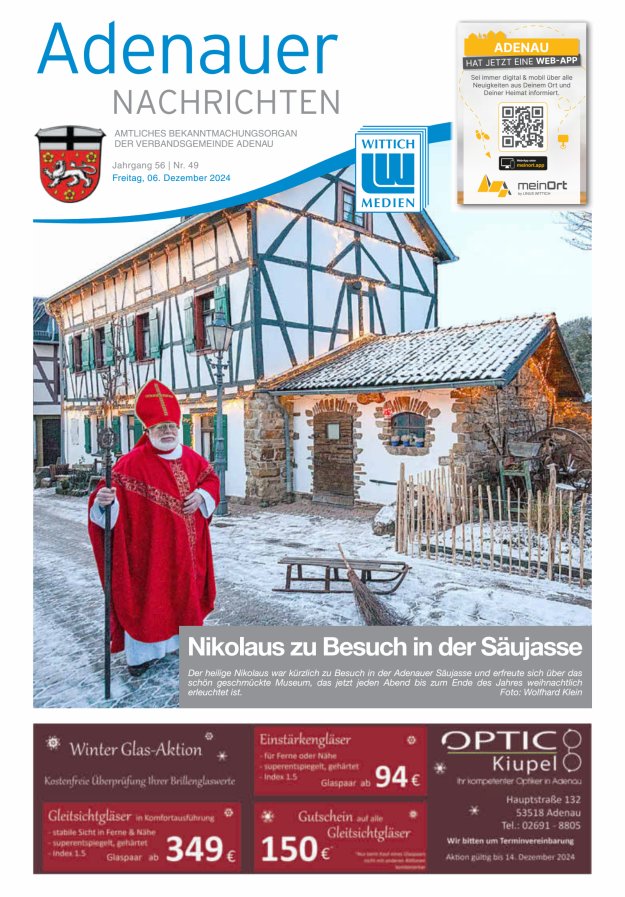 Adenauer Nachrichten Titelblatt 49/2024