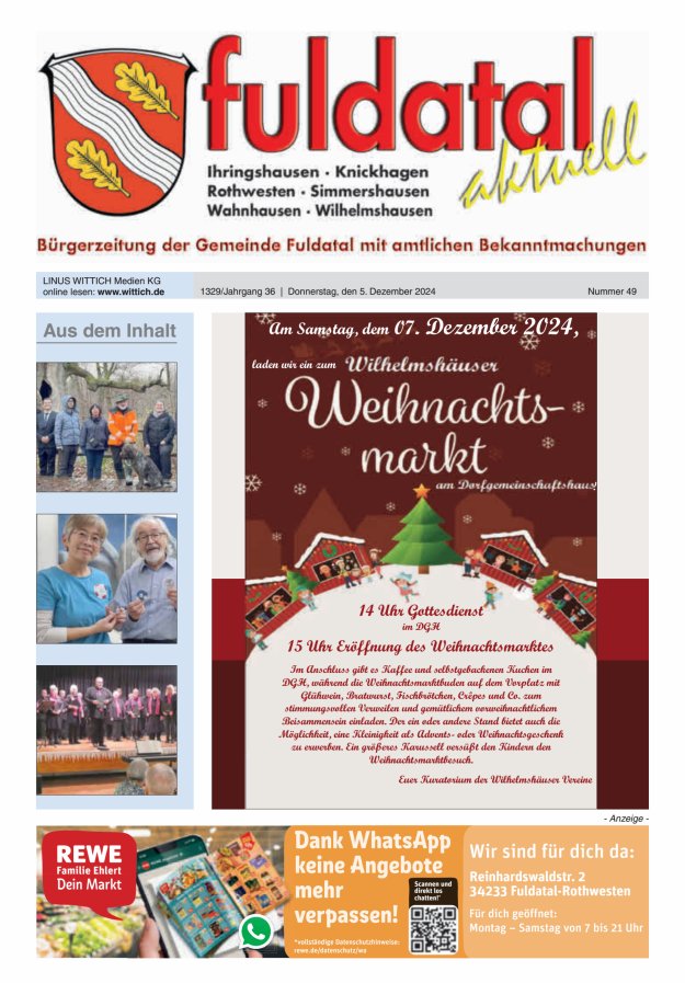 Fuldatal aktuell Titelblatt 49/2024