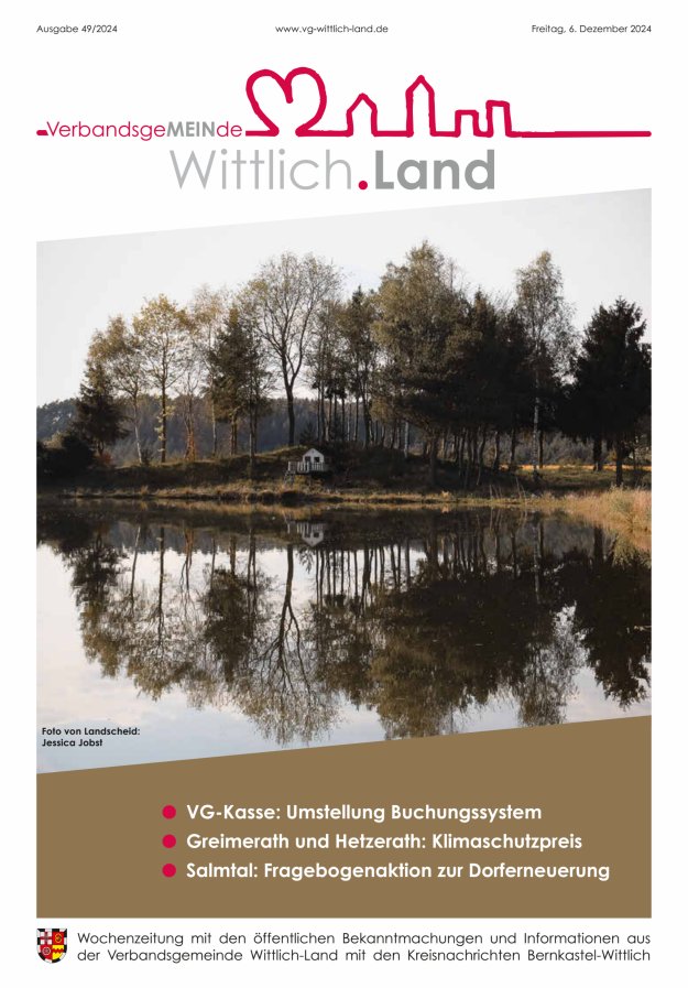 Mein Wittlich.Land Titelblatt 49/2024