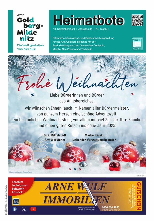 Heimatbote Titelblatt 12/2024