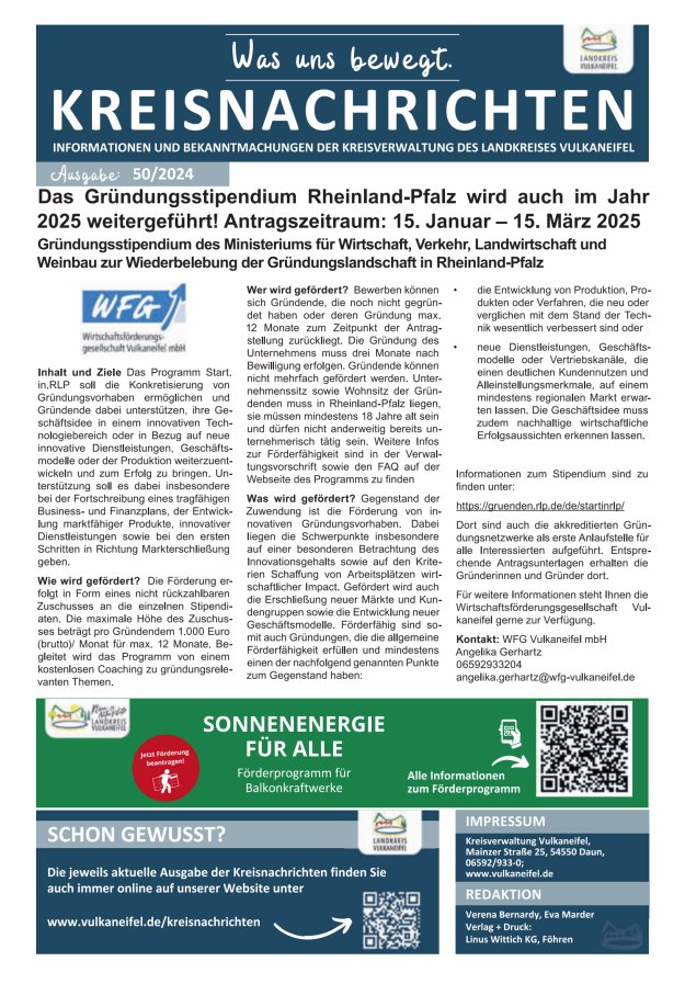 Kreisnachrichten Titelblatt 50/2024