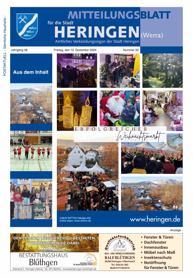 Mitteilungsblatt Heringen Titelblatt 50/2024