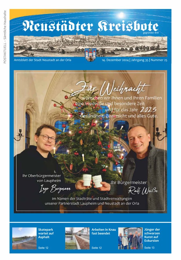 Neustädter Kreisbote Titelblatt 25/2024