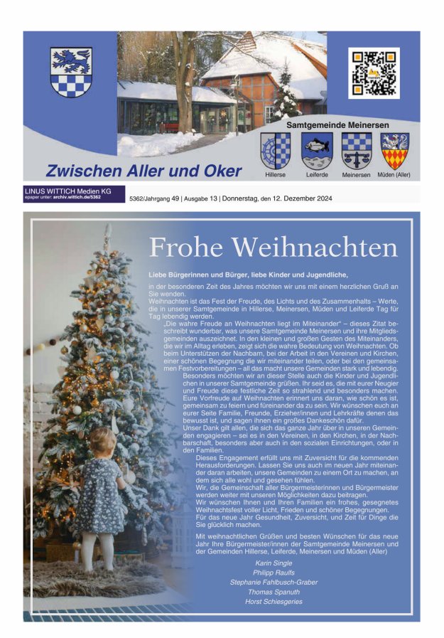 Zwischen Aller und Oker Titelblatt 13/2024