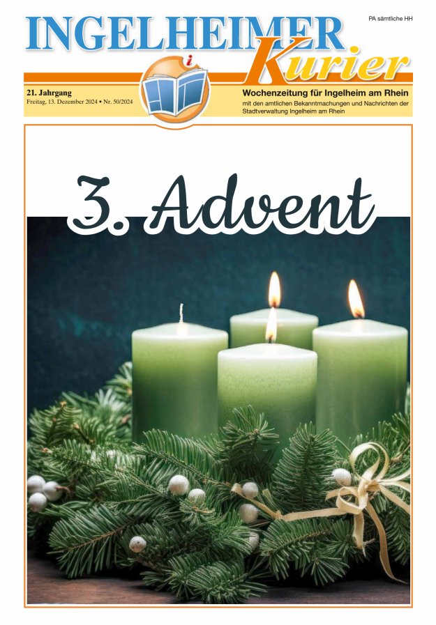 Ingelheimer Kurier Titelblatt 50/2024