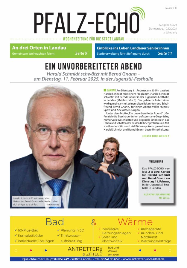 Pfalz-Echo Titelblatt 47/2024