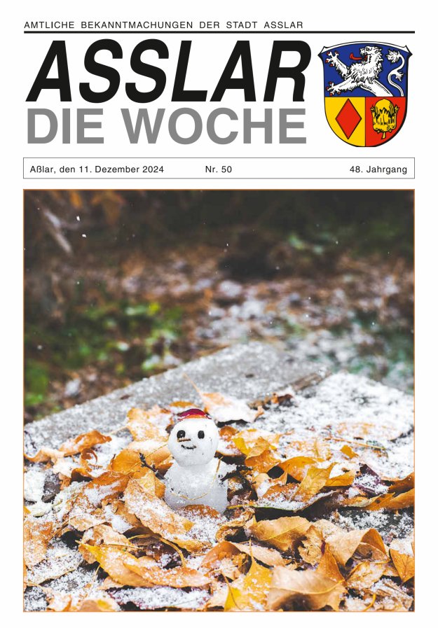 Asslar - Die Woche Titelblatt 50/2024
