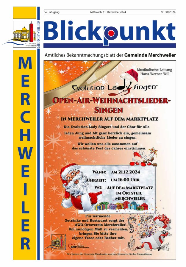 Blickpunkt Merchweiler Titelblatt 50/2024