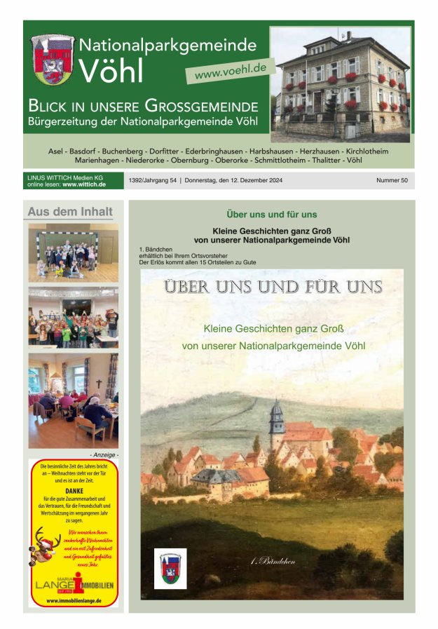 Blick in unsere Grossgemeinde Titelblatt 50/2024