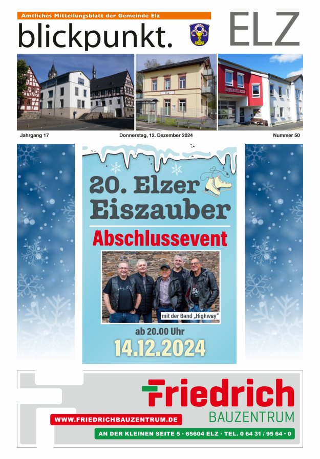 Blickpunkt Elz Titelblatt 50/2024