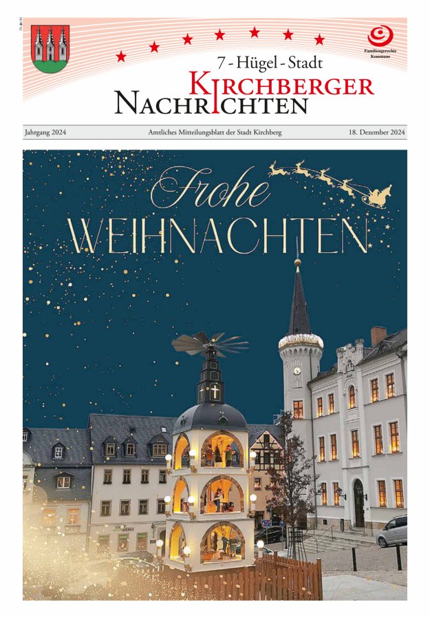Kirchberger Nachrichten Titelblatt 12/2024