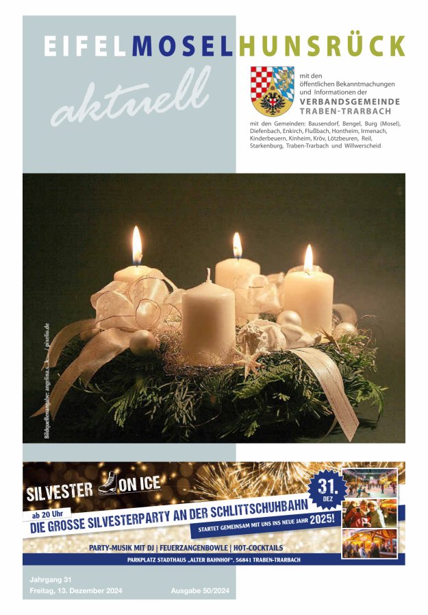 Eifel-Mosel-Hunsrück aktuell VG Traben-Trarbach Titelblatt 50/2024