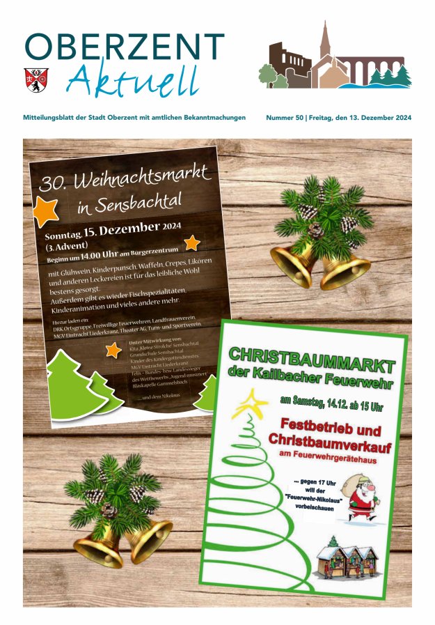 Oberzent aktuell Titelblatt 50/2024
