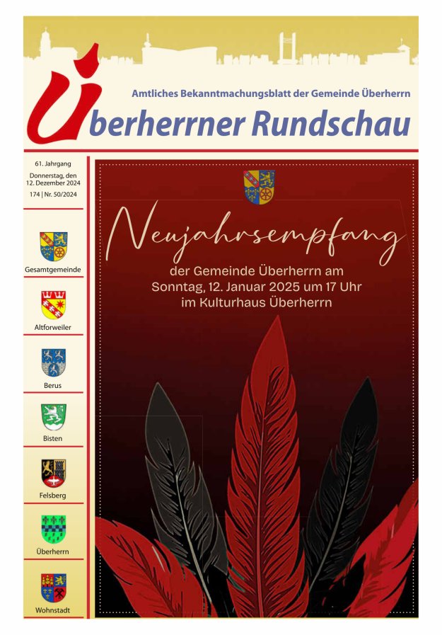 Überherrner Rundschau Titelblatt 50/2024