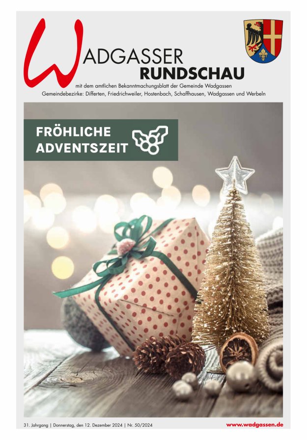 Wadgasser Rundschau Titelblatt 50/2024