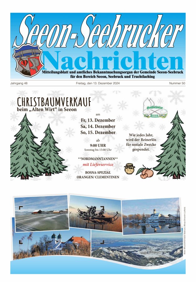 Seeon-Seebrucker Nachrichten Titelblatt 50/2024