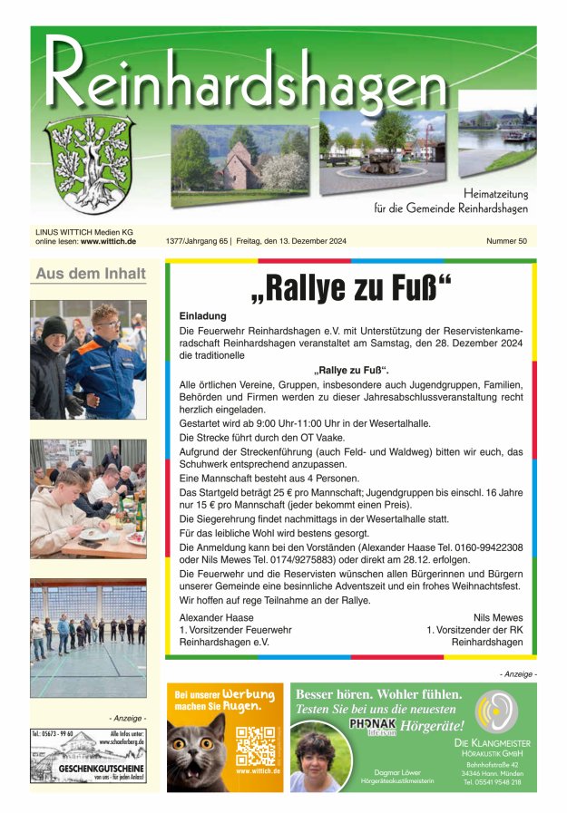 Unser Blättchen Titelblatt 50/2024