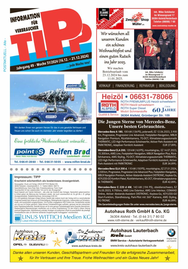 Tipp Vogelsberg Titelblatt 51/2024