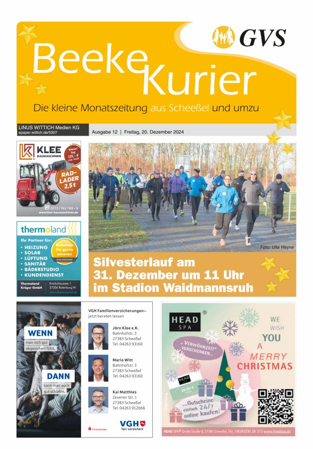 Beeke Kurier Titelblatt 12/2024