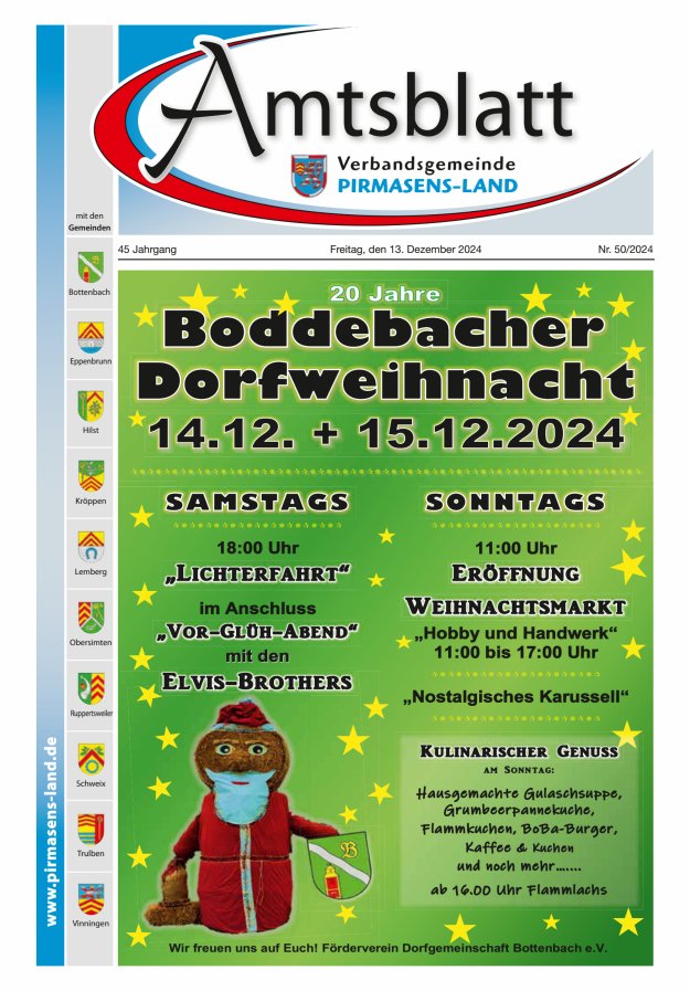 Amtsblatt VG Pirmasens-Land Titelblatt 50/2024