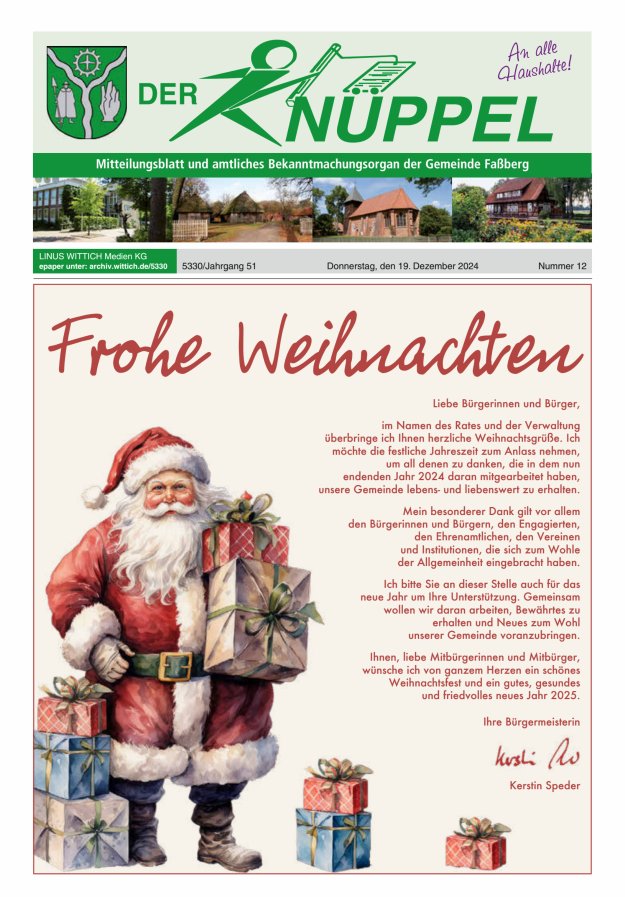 Der Knüppel Titelblatt 12/2024