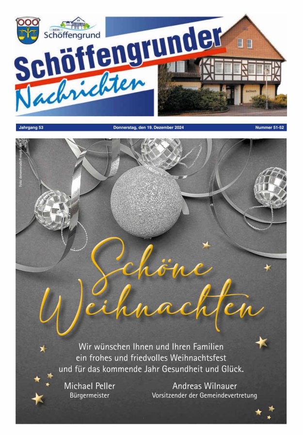 Schöffengrunder Nachrichten Titelblatt 51/2024