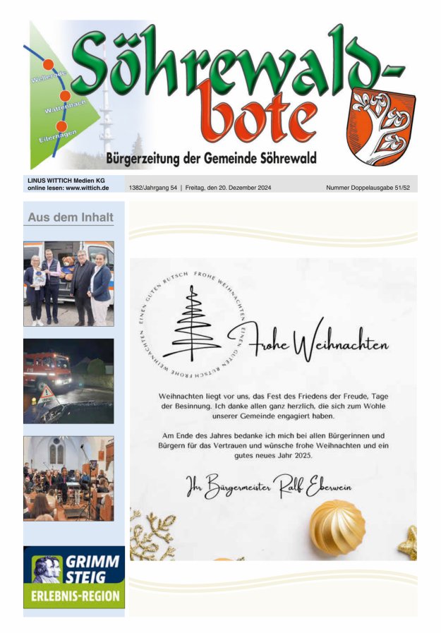 Söhrewaldbote Titelblatt 51/2024