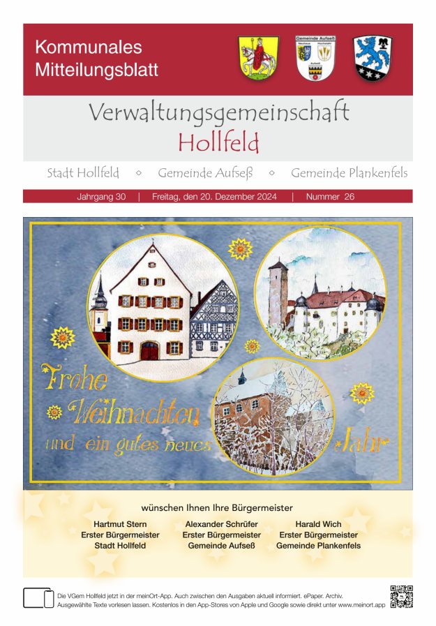 MB der Verwaltungsgemeinschaft Hollfeld  Titelblatt 26/2024
