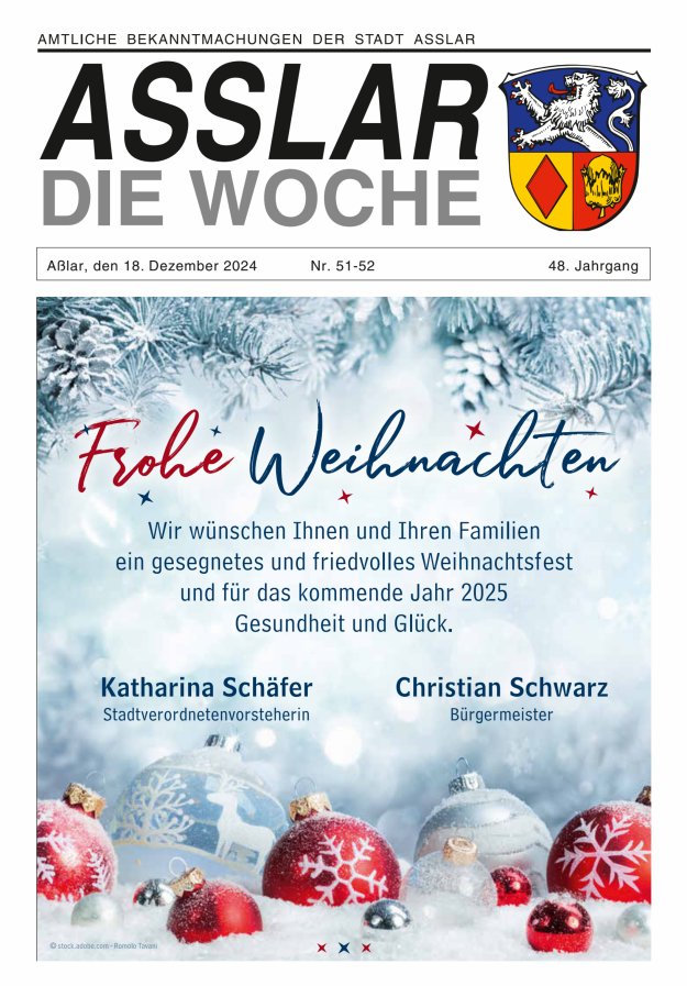 Asslar - Die Woche Titelblatt 51/2024