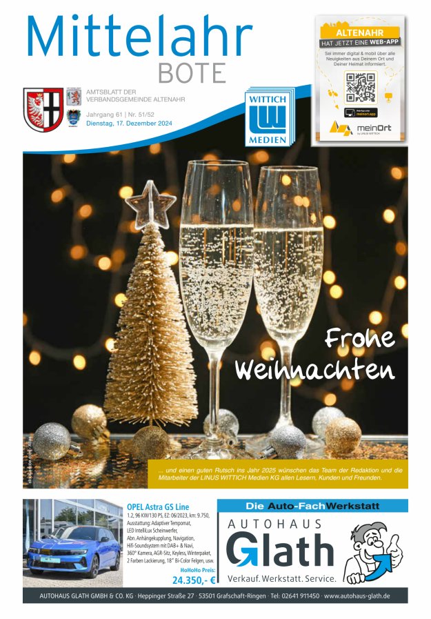 Mittelahr Bote Titelblatt 51/2024