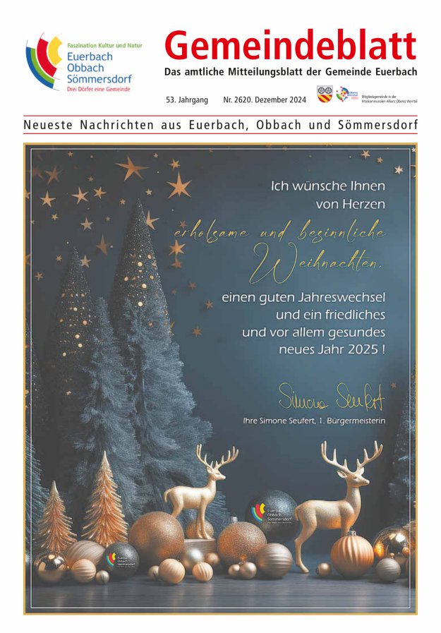 Gemeindeblatt der Gemeinde Euerbach Titelblatt 26/2024