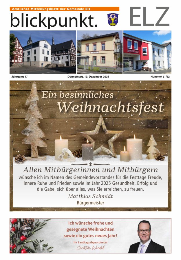 Blickpunkt Elz Titelblatt 51/2024