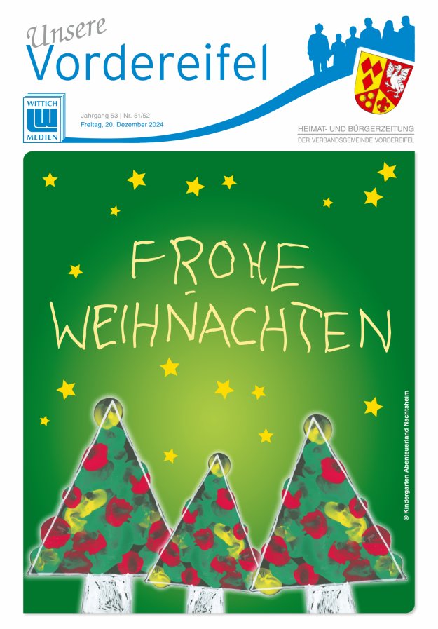 Mitteilungsblatt Vordereifel - Heimat- u Bürgerzeitung der VG Vordereifel Titelblatt 51/2024