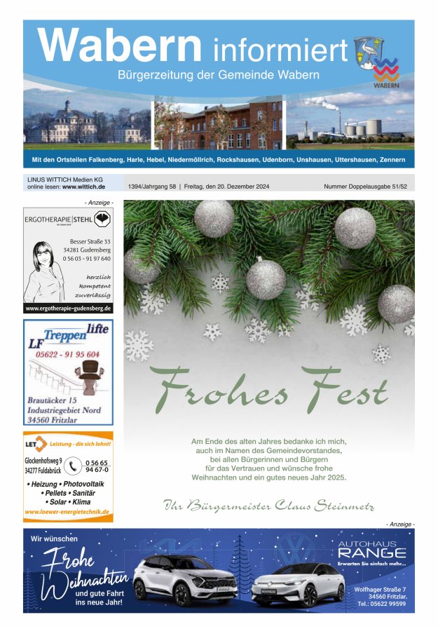 Wabern informiert Titelblatt 51/2024