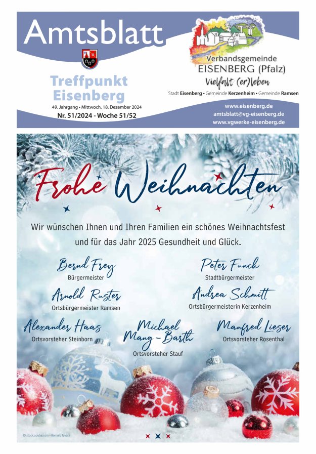 Treffpunkt Eisenberg Titelblatt 51/2024