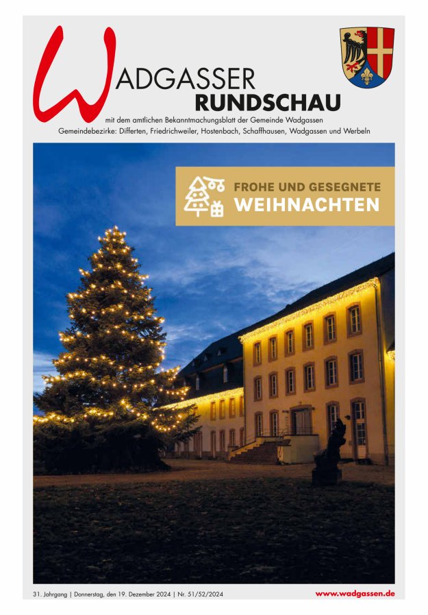 Wadgasser Rundschau Titelblatt 51/2024