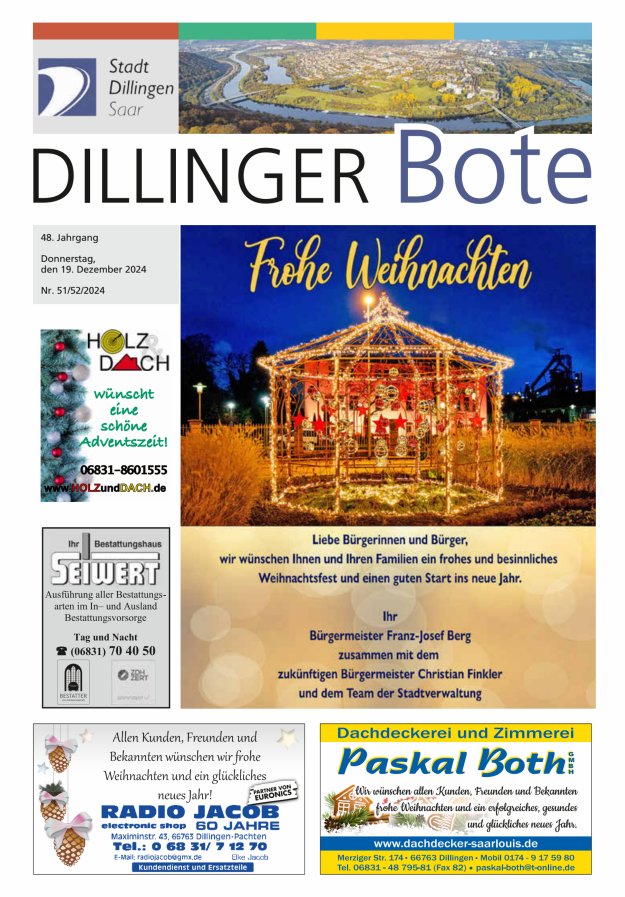 Dillinger Bote Titelblatt 51/2024