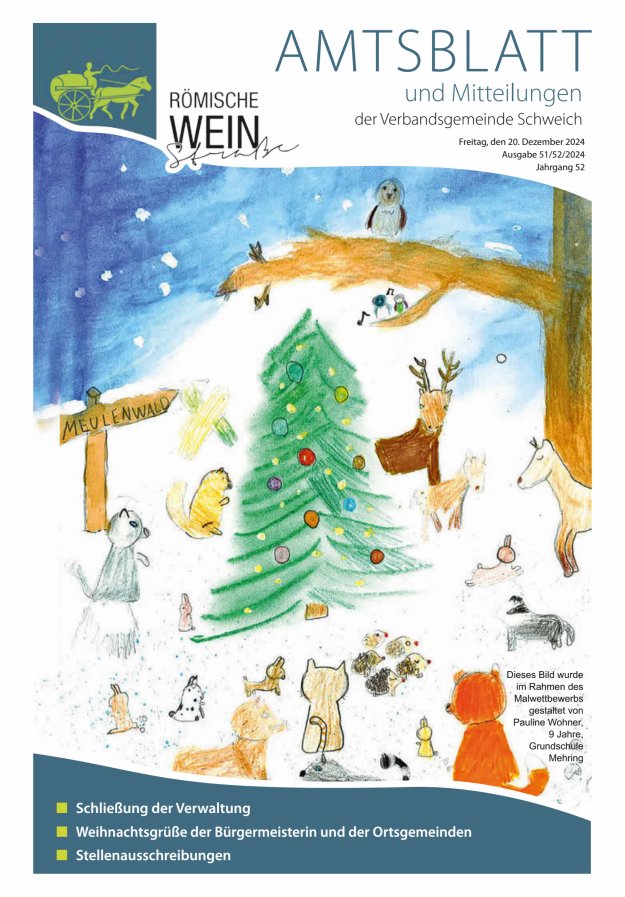 Amtsblatt VG Schweich Titelblatt 51/2024