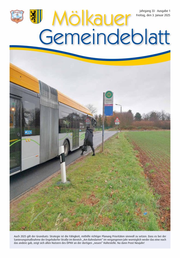 Mölkauer Gemeindeblatt Titelblatt 01/2025